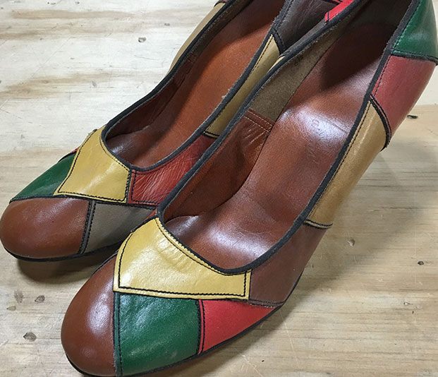 Patch Design vintage high heels
